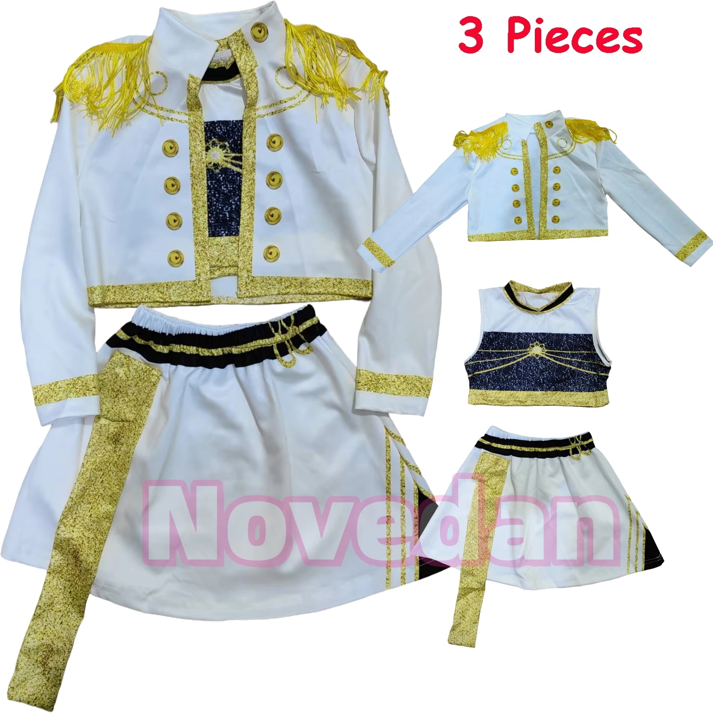 Kids KPop Demon Hunters Costume Set Zoey Rumi Mira Cosplay Huntrix Golden Girls Fancy Dress For Birthday Party Halloween Xmas