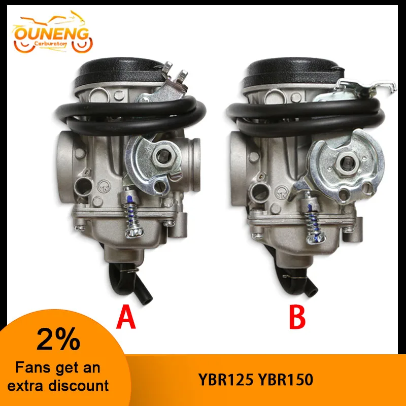 Carburador de motocicleta para Yamaha Ybr125 Yb125 Yjm125 Tw125 Xtz125 Tw200 Tk250 Rt250 2001-2017