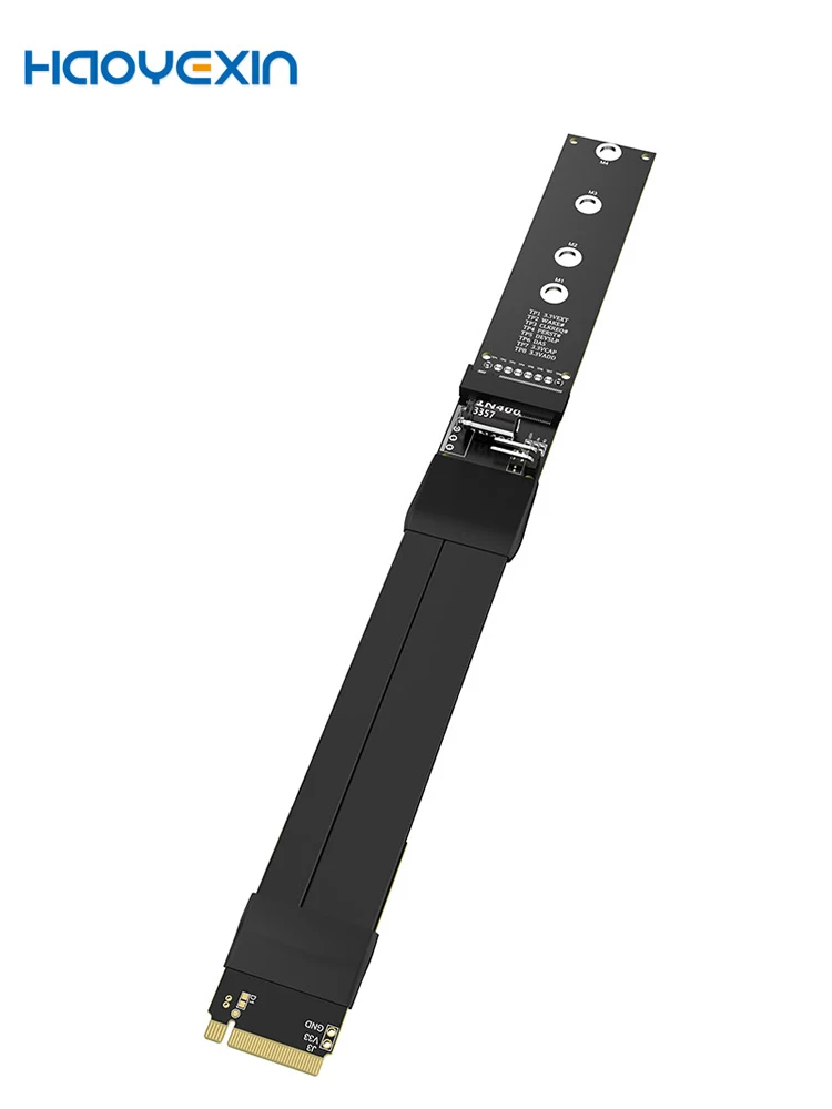 M.2 NVMe SSD Extension Cable Solid Drive Riser Card M.2 SSD PCI-Express 3.0 X4 M Key Extender for M.2 2230 2242 2260 2280 SSD