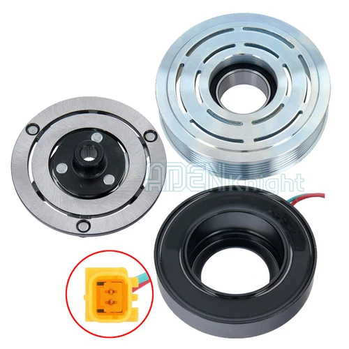 Imagen 2 del producto Embrague de compresor de CA SD6V12 para Citroen C4 Fiat Peugeot 206 207 307 308 6453AQ 9651910980 9659875780 9670318880 9671216280