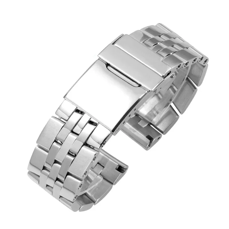 Quality Stainless Steel Watchband Bracelet For Breitling Strap AVENGER NAVITIMER SUPEROCEAN Belt Logo 20mm 22mm 24mm