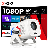 XGODY 4K 1080P Projector Full HD WiFi Video Movie Beam Whale OS System Projector Home Theater Cinema Beamer 1GB 8GB Portable