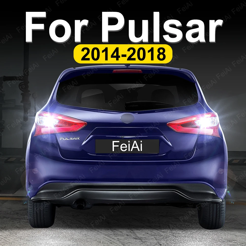 

Для Nissan Pulsar C13 светодиодные фонари заднего хода 2014 2015 2016 2017 2018, аксессуары для тюнинга Pulsar, фонарь заднего хода, резервная лампа