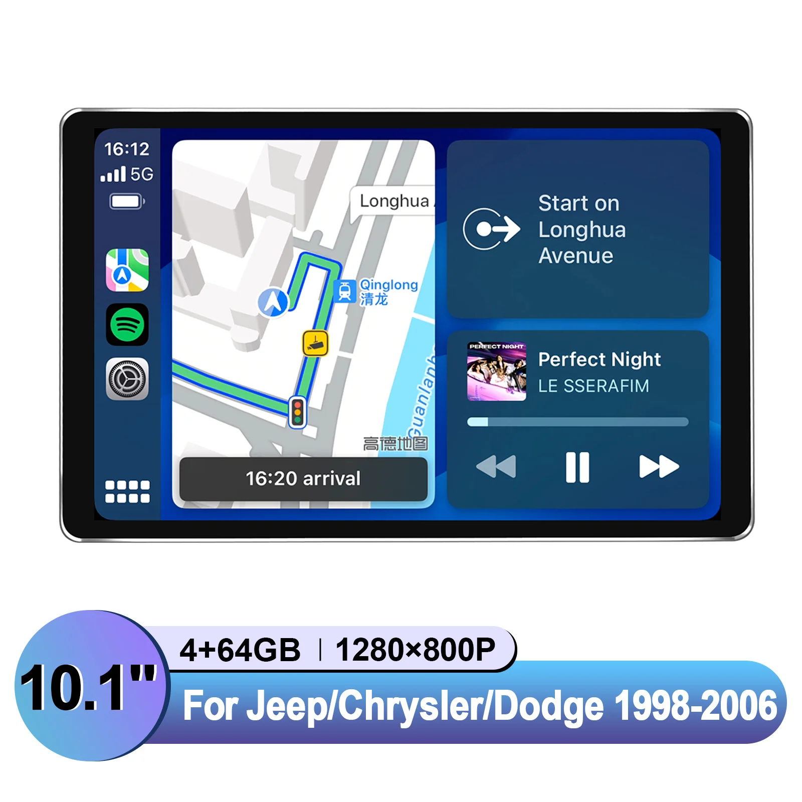 Joying 8 "/10.1" ستيريو سيارة أندرويد لسيارة جيب/دودج/كرايسلر 1998-2006 نظام ملاحة GPS لا قطع لوحة القيادة إبقاء صوت بوسطن