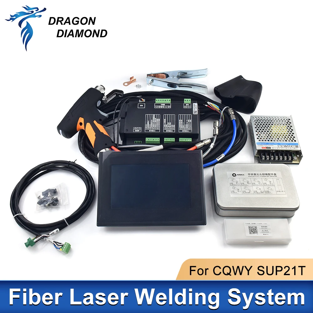 

Handheld Laser Welding Head For CQWY SUP21T With Auto-Wire Feeder Controller Driver Laser Welder System Fiber Welding Machine