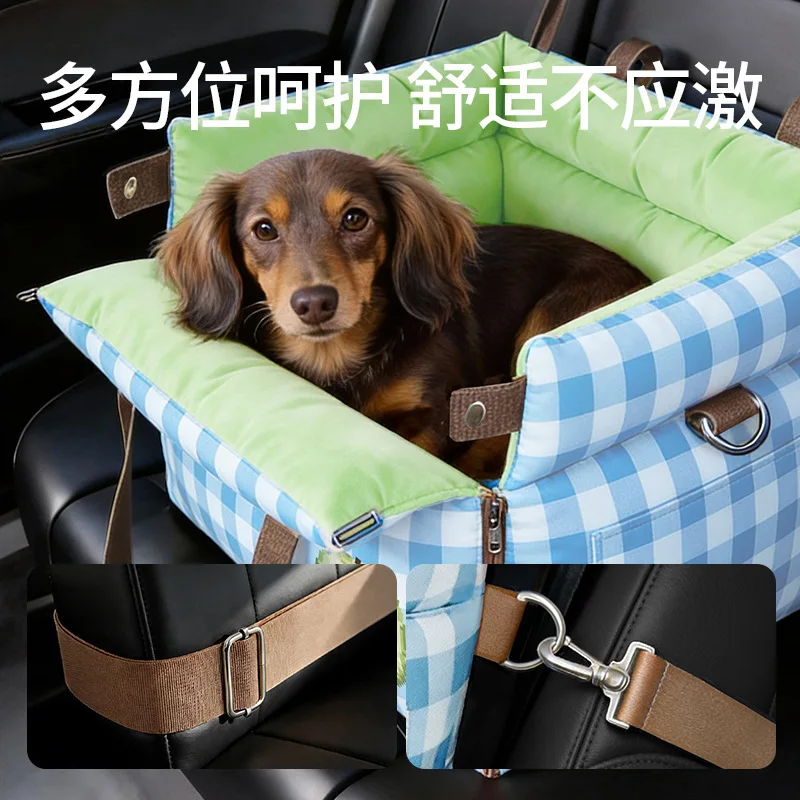 Bolsa de transporte para gatos y perros con asiento de coche - imagen 4