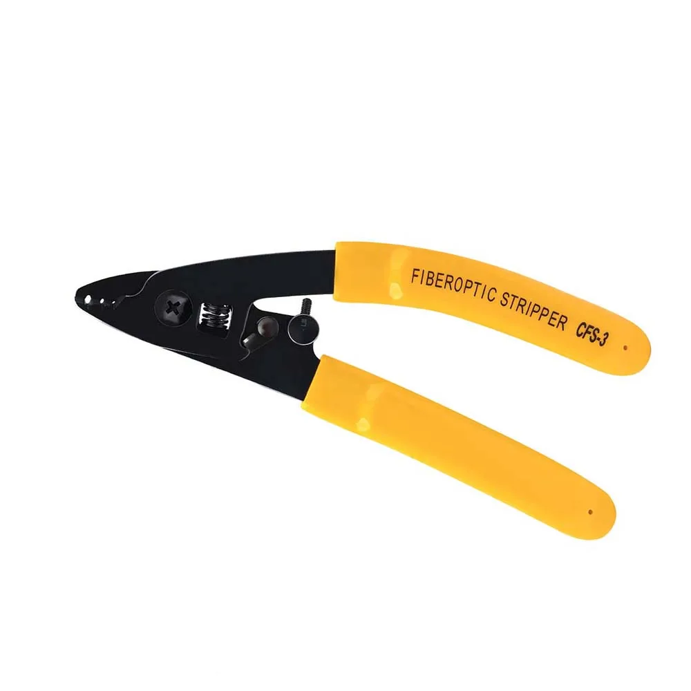 CFS-3 3 Ports Fiber Optical Stripper Pliers Leather Wire Cable Coating Stripping Hand Tools For Electrician