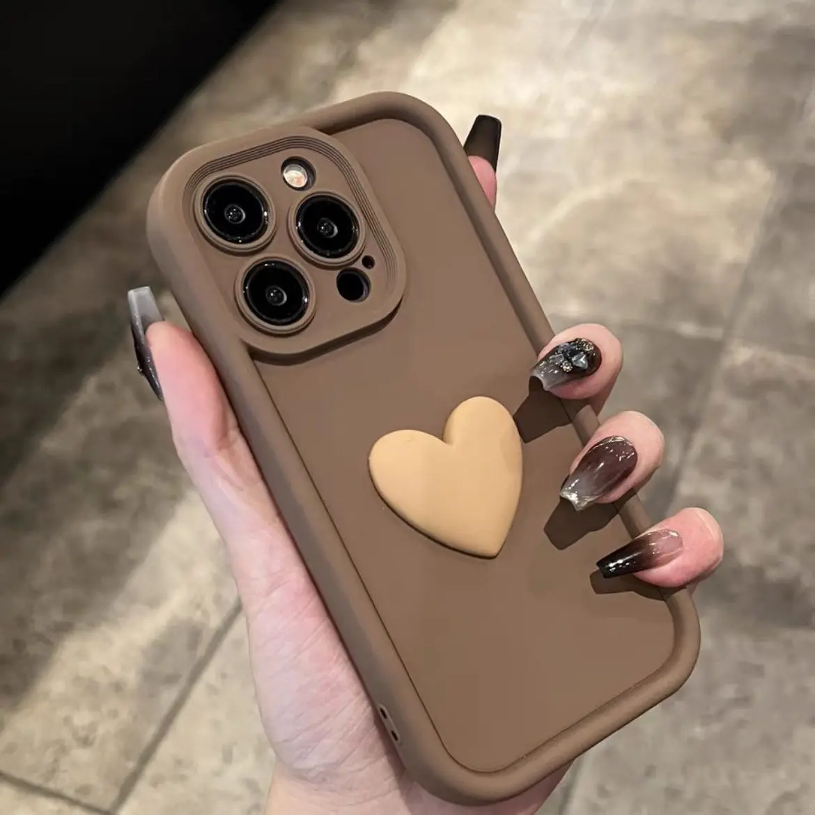 A 54 34 14 15 Cute 3D Love Heart Silicone Case For Samsung Galaxy A05s A14 A24 A34 A54 A13 4g 5g A25 A15 Soft Matte Cover A04s