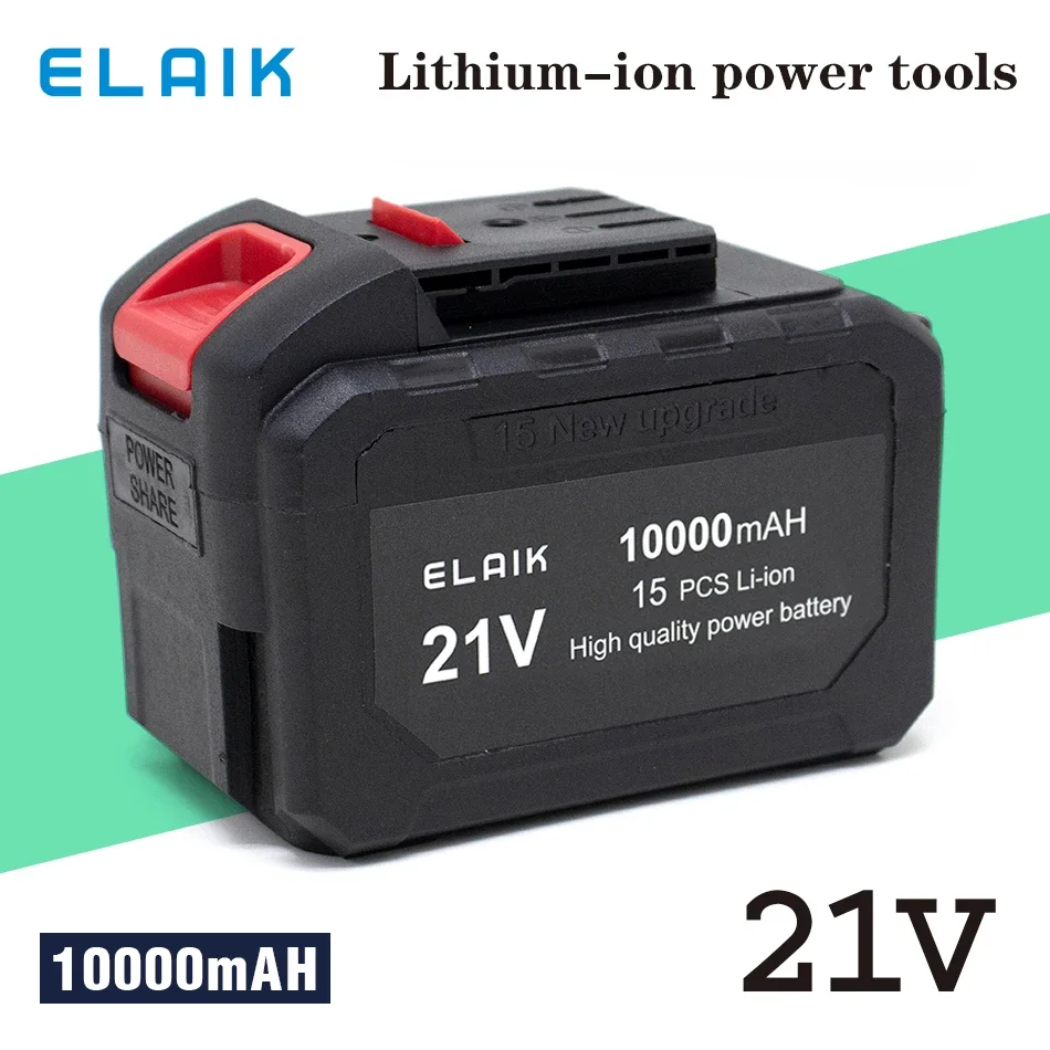 

21 volt high-capacity tool battery, suitable for large art cordless electric wrenches, automotive impact wrenches