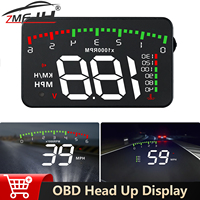 A900 Car OBD HUD Projector OBD2 Head Up Display With Overspeed Alarm RPM Voltage Speedometer On-board Computer Windshield