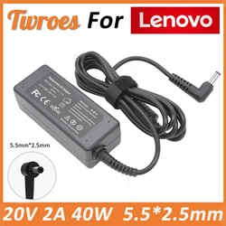 20V 2A 40W 5.5*2.5mm For Lenovo Laptop Charger IdeaPad S10 X110 X120 X130 U310 for MSI U100 U90 U100 U110 U120 notbook Adapter