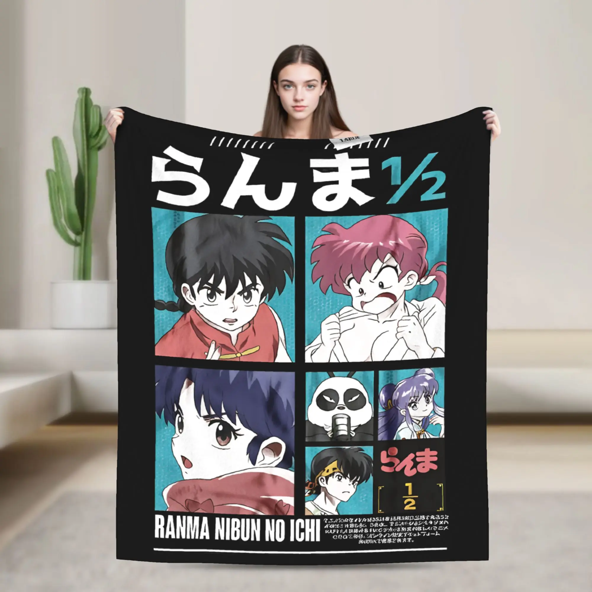 Ranma Saotom Anime Blanket  Plush Awesome Soft Throw Blanket for Home  Winter