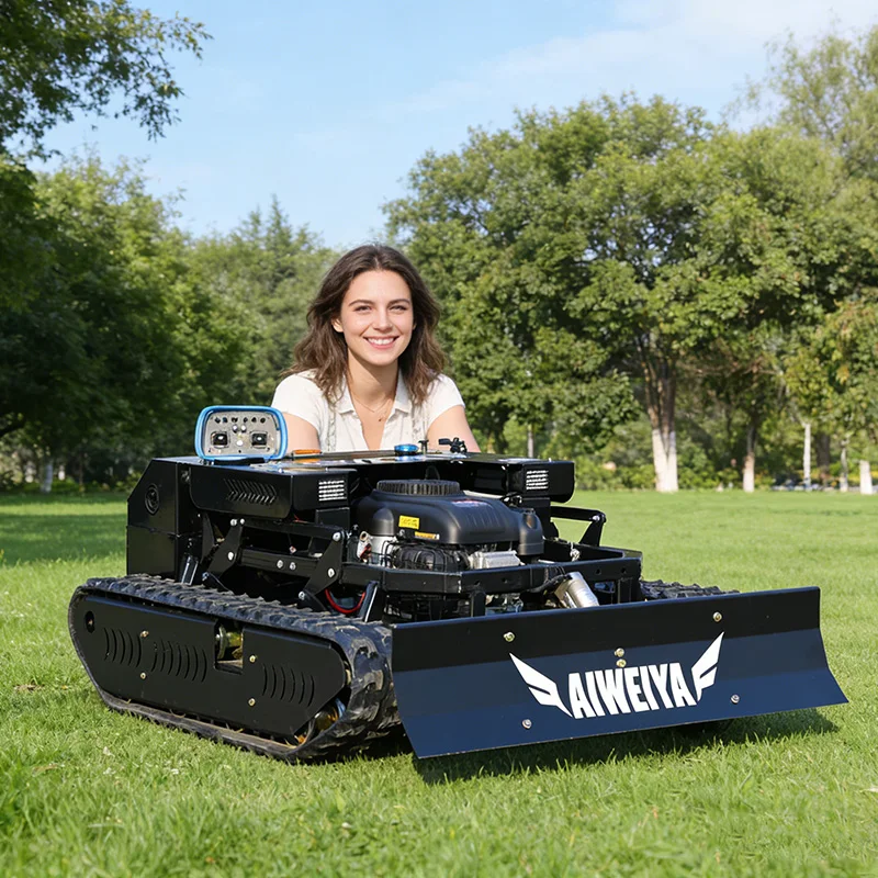 

Customized 900mm Robot Mini Cheap Cutting Grass Machine Robot Remote Control Lawn Mower for Farm