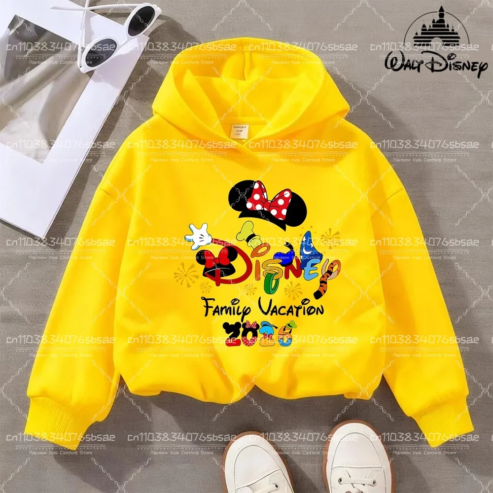 ديزني Kawaii 2026 موضة ديزني لاند رحلة عطلة الملابس كاريكاتير هوديي الأطفال أفضل الرسوم المتحركة فتاة الملابس الصبي ديزني الاطفال #5