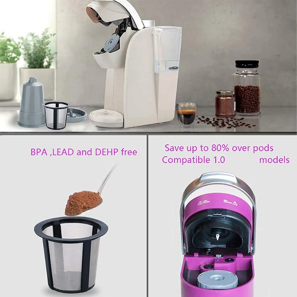 A58E-Багаторазовые чашки K для Keurig, многоразовый фильтр для кофе K Cup, многоразовые капсулы для кофе с одной чашкой K для Keurig B30 B40 B50