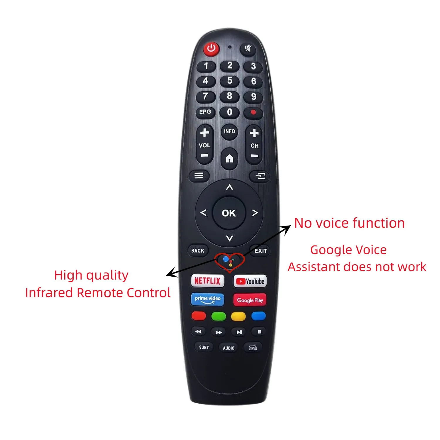 NEW REMOTE CONTROL FOR Star-X TV 55UH680V Android Smart Tv