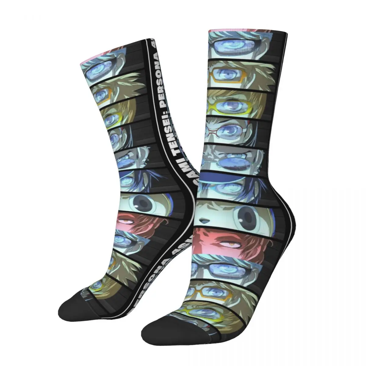 Happy Funny Men Women Socks Game Persona 4 Investigation Team Cut Merch Super Soft Skateboard Dress Socks All Season