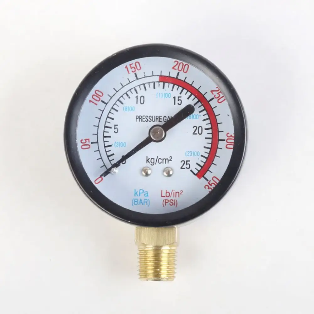 Industrial Air Pressure Gauge For Air Pump Monitoring Tool Precision Manometer Measuring Instrument Thread Connector Fitting