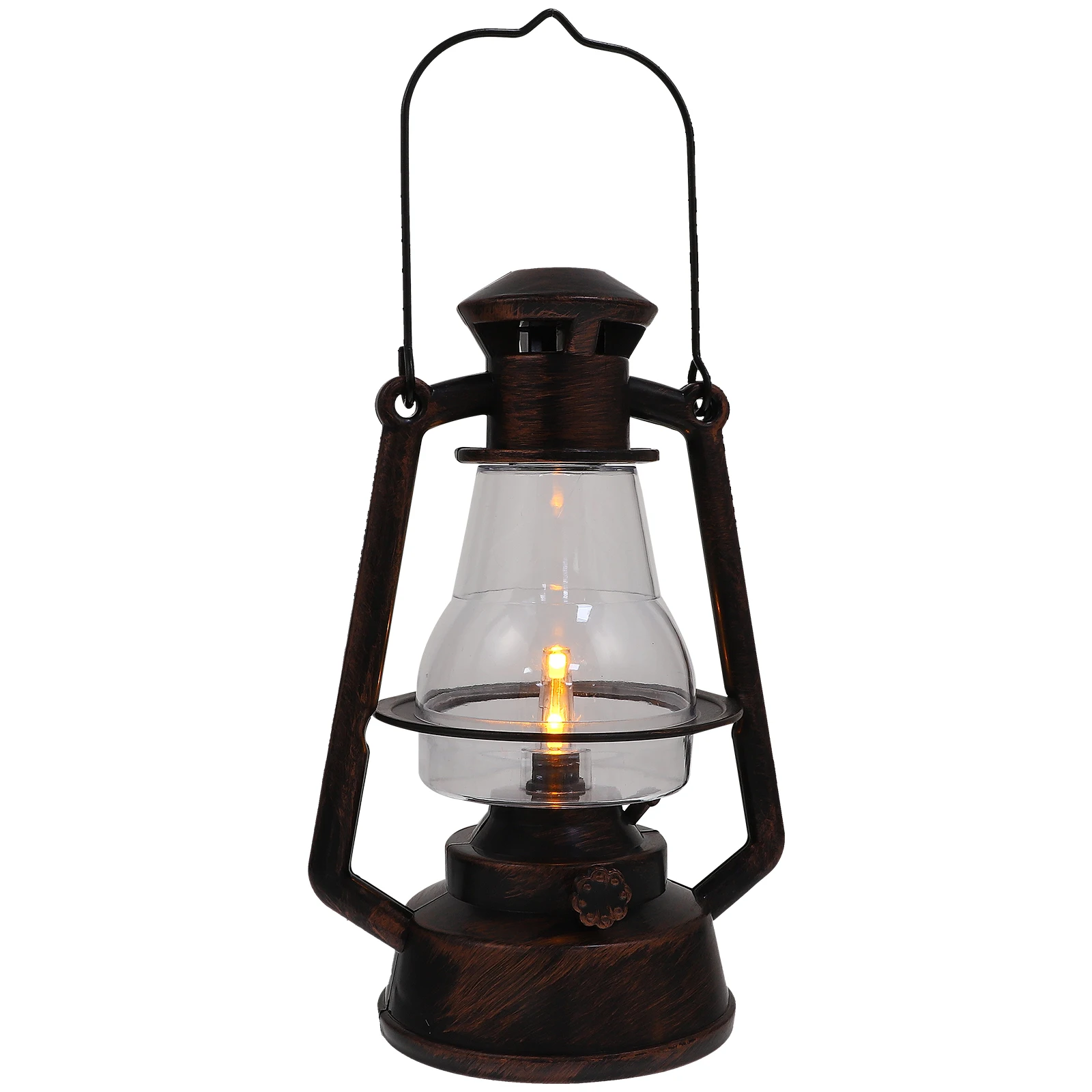 

Simulated Flame Lamp High Quality Plastic Portable Camping Lantern Vintage Light Night Decor Long Service Life Affordable