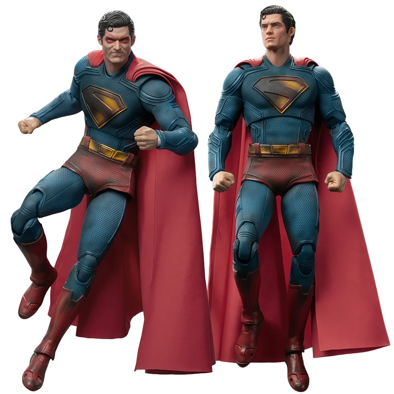 Nuova versione danneggiata da battaglia Fondjoy Superman DC Justice League Action Figure Modello mobile congiunto Statua Giocattoli Ragazzo Regali di Natale