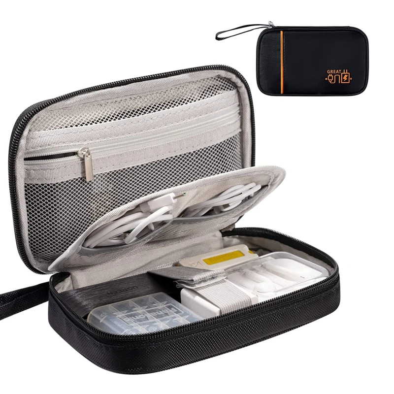 

Electronic storage bag electronic accessory bag travel waterproof suitable for iPad Mini Kindle hard drive cable charger