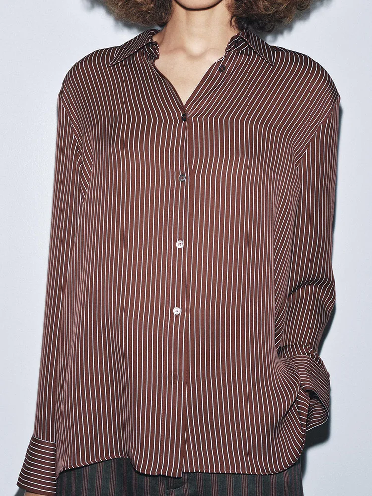 2025 Winter New Sweet Ele Casual Striped irt Women's Faionable Versatile Leisure Clothing Traditional Ethnic Stage Co...