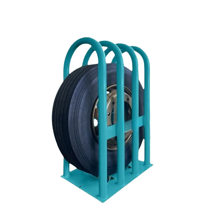 

Portable Wide-Base Red Tire Inflation Safety Cage