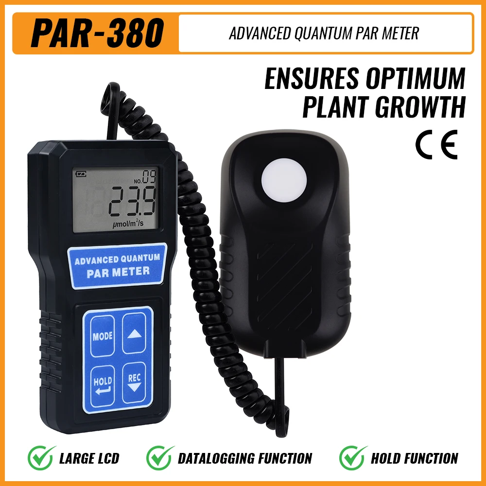 PAR 414 IP68 Waterproof Sensor Digital Quantum Full-Spectrum Reef Tank PAR Meter PPFD Tester For Plants Garden Farm Hydroponics