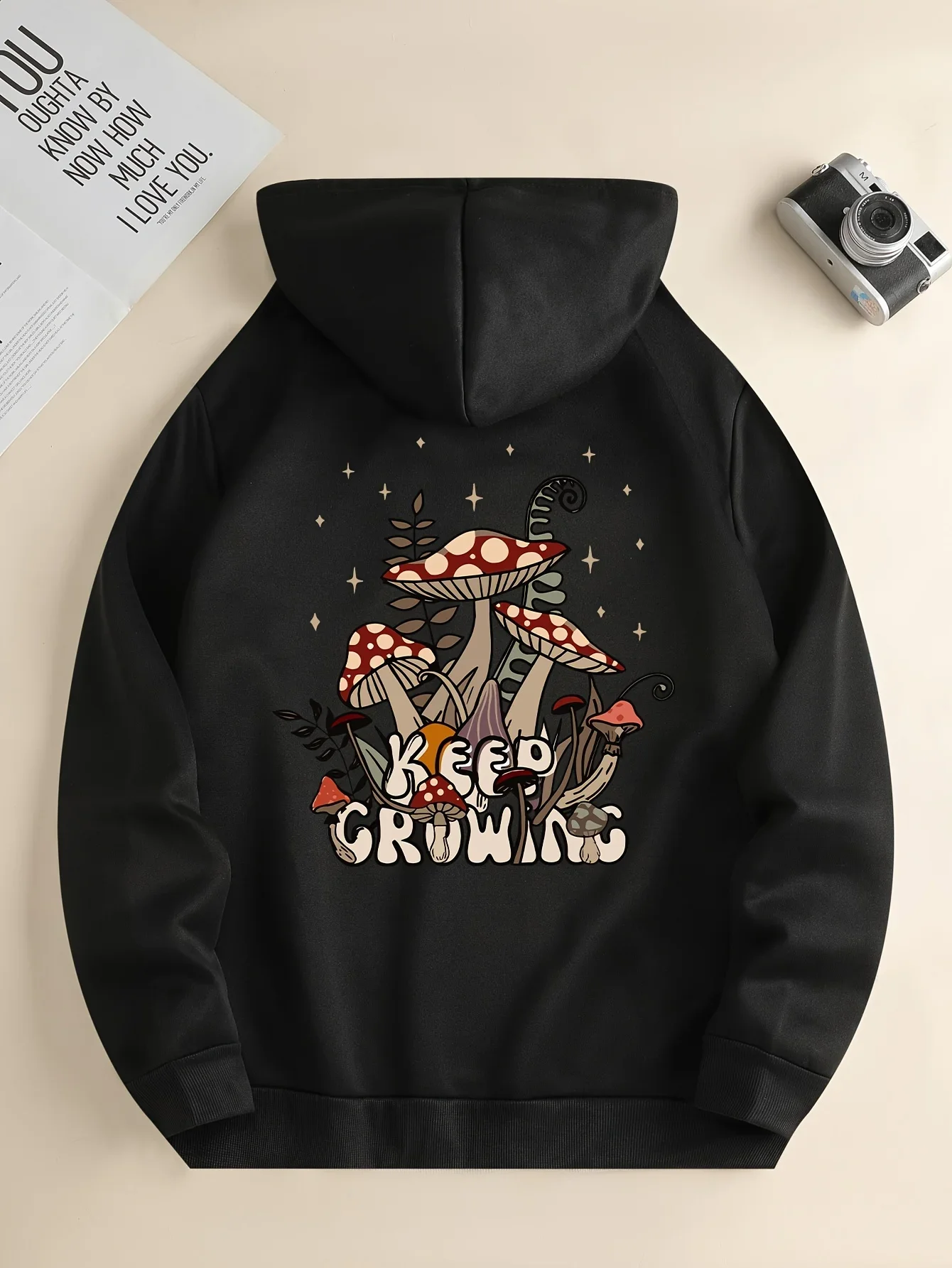 

2025 New Mushroom Printed Men's Hoodies Men's Casual Clothing Y2K Vacation Women's Autumn and Winter Hoodie Women's Clothing