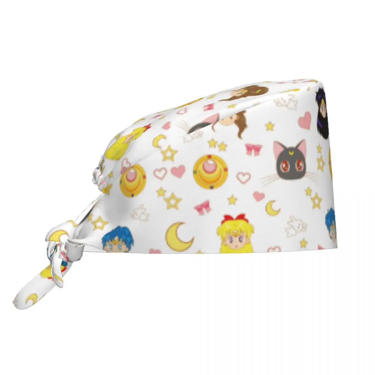 Custom Sailors-Usagi Tsukino Scrubs Cap Surgical Hats Men Women Operating Room Cap Operator Hats Lab Works Hat
