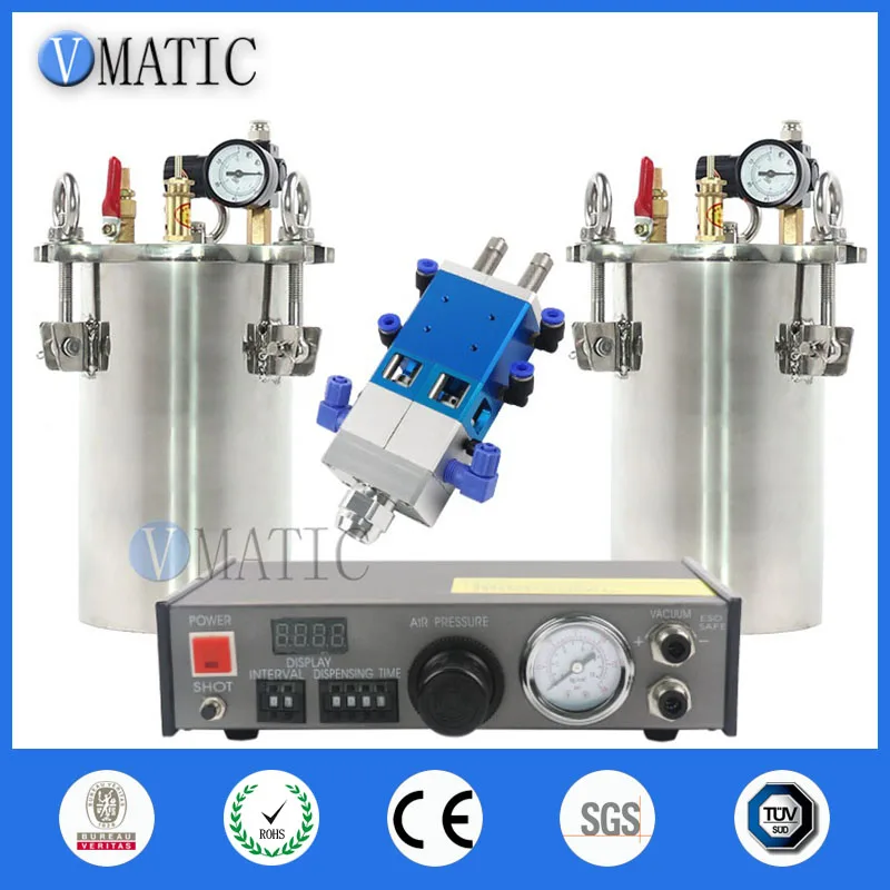 

Double Liquid Fluid Ab Glue Mixing Stainless Steel Pressure Tank Dispensing Valve Controller Machine Combination Equipment