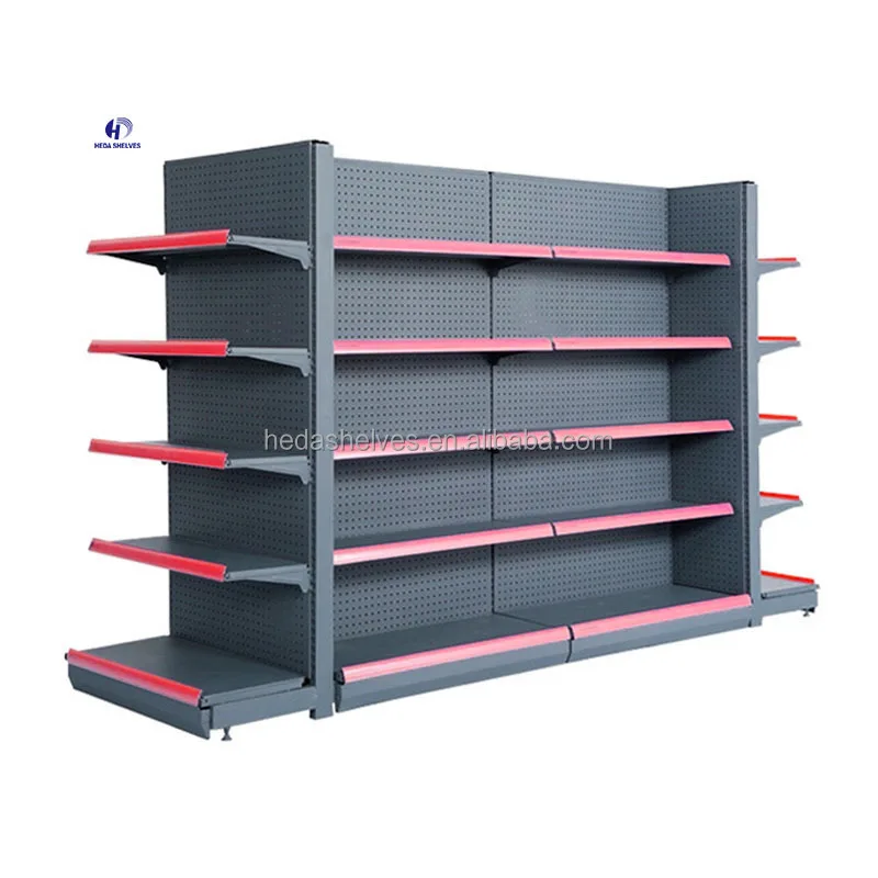 Commercial Supermarket Store Shelves Supermarket Racks Retail Store Metal  Shelving