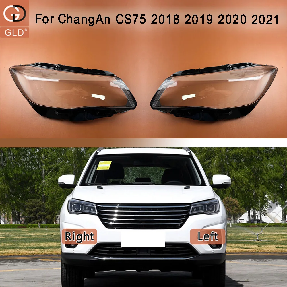 

For ChangAn 2018 2019 2020 2021 CS75 Headlight Shell Headlamp Transparent Lampshade Cover Lens Plexiglass Auto Replacement Parts