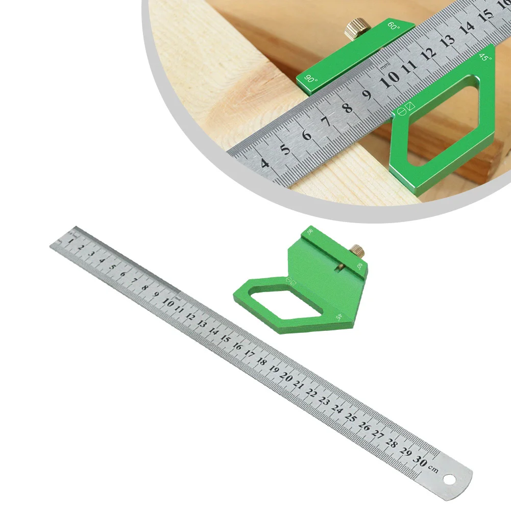 Center Finder Tool Positioning Block Resistance To Rust Versatile Angle Marking Aluminum Alloy Angle Gauge Measuring Tool