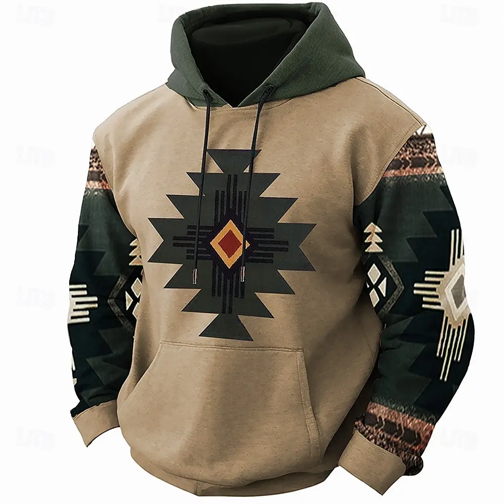 Vintage Nationality Harajuku Men's Hoodies Fashion Oversized Sweatshirts Hip Hop Trend Streetwear Autumn Winter Casual Clothing