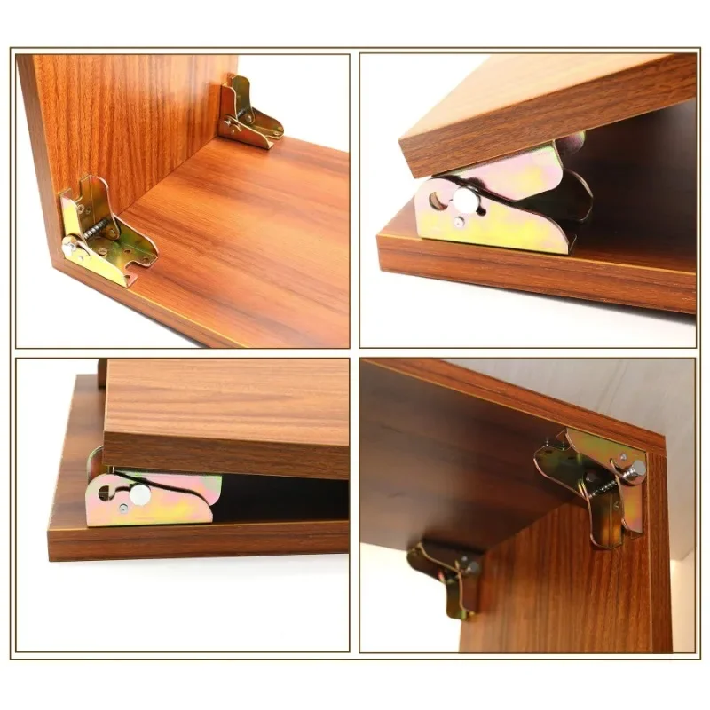 

4 шт., 90 градусов, самоблокирующиеся шарнирные ножки, фитинги и угловые скобы, складной кронштейн для ножек стола, металлическое железное покрытие, современное