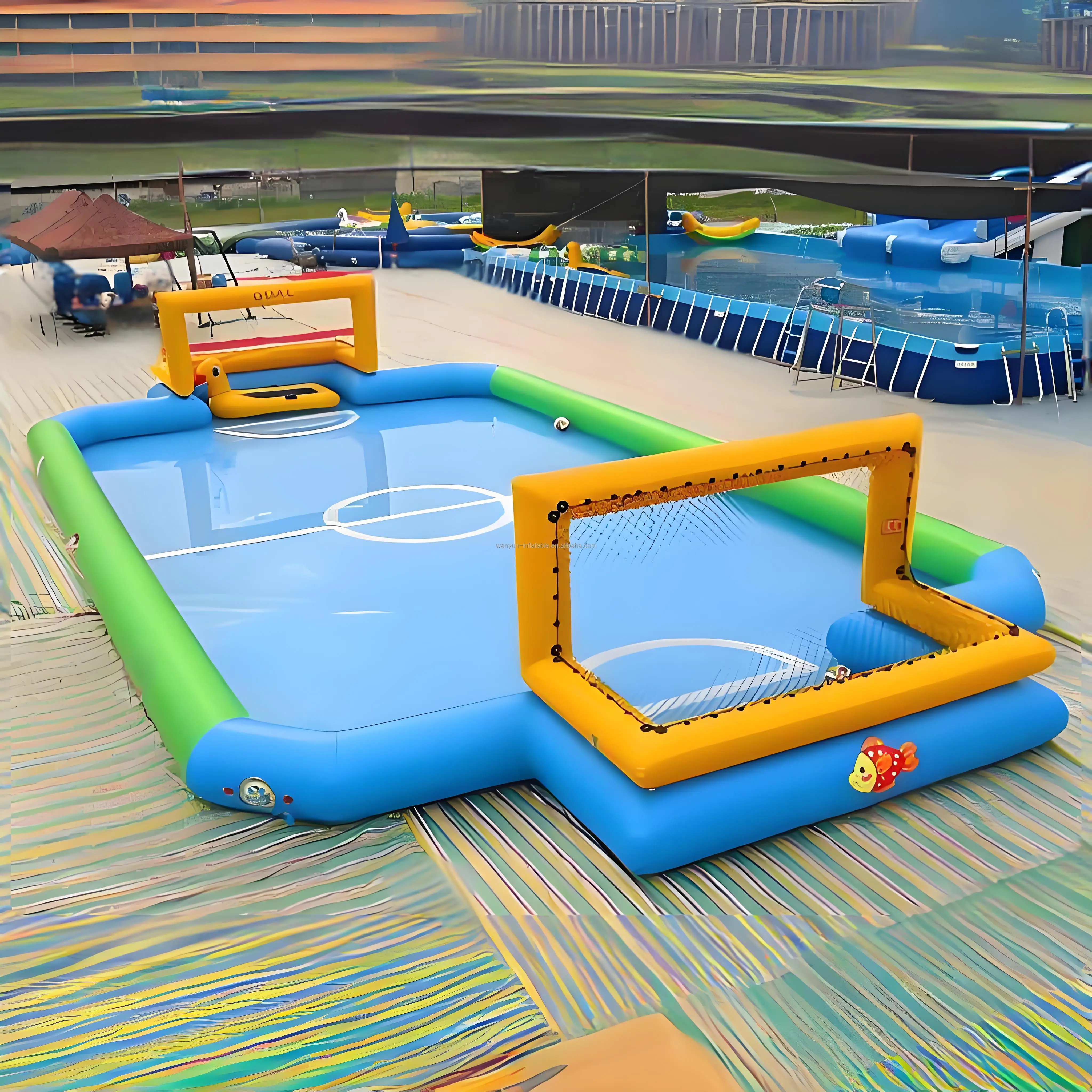 

2026Factory Giant Inflatable Soccer Field Portable Water Play Equipment Outdoor Games for Adults and Kidswoniu
