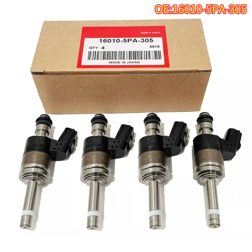 

High quality New For 4Pcs 16010-5PA-305 Fuel Supply Injector For Honda Accord CRV Practical And Durable