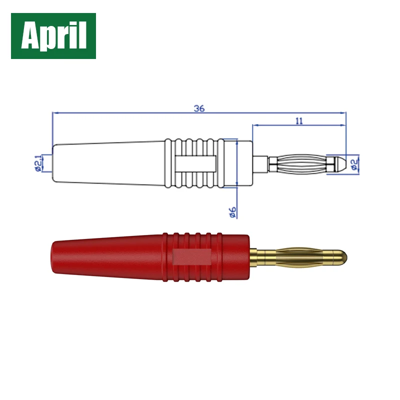 1M Flexible 2mm Banana Male-to-Male Connector Electrical Test Cable Line Set of 5 for Electronics