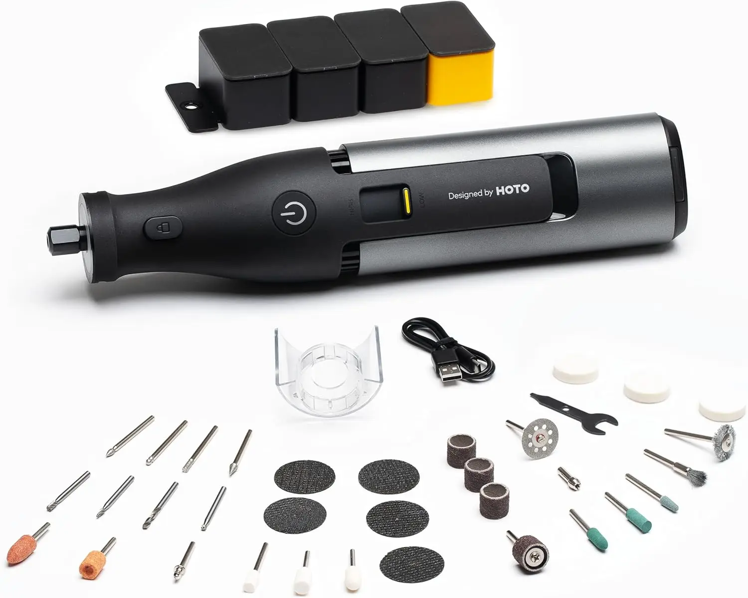12V Cordless Rotary Tool Kit, 35000 RPM Brushless Motor, Usb-c Rechargeable