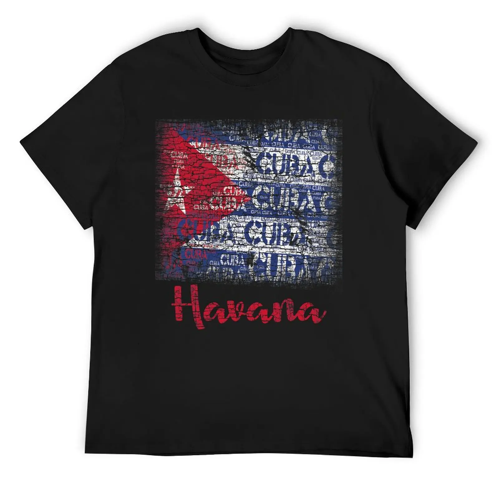  Cuba Havana Cuba Flag Used Look T-Shirt oversizeds designer shirts shirts graphic mens clothes