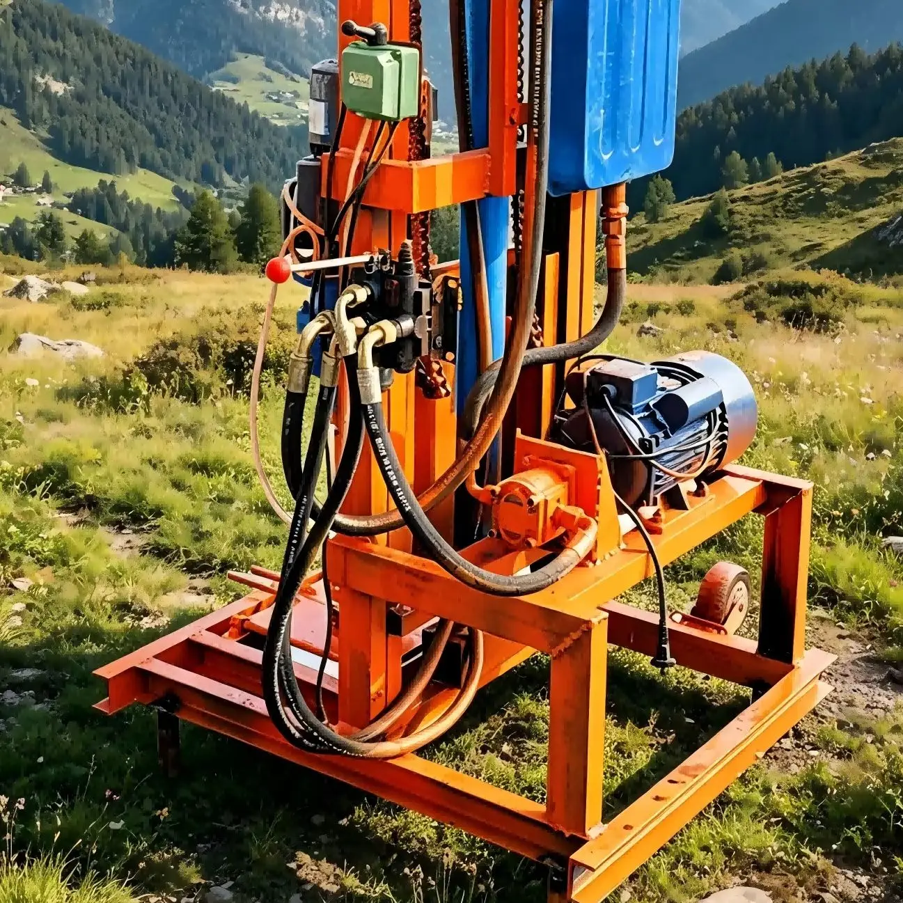 

Customized Lightweight Electric Water Well Drilling Rig 100m Mini Portable Household Handheld Well Drilling Machine