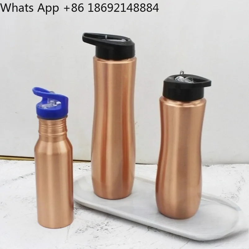 

Handmade pure/copper water bottle outdoor sports yoga pot random cold water cup