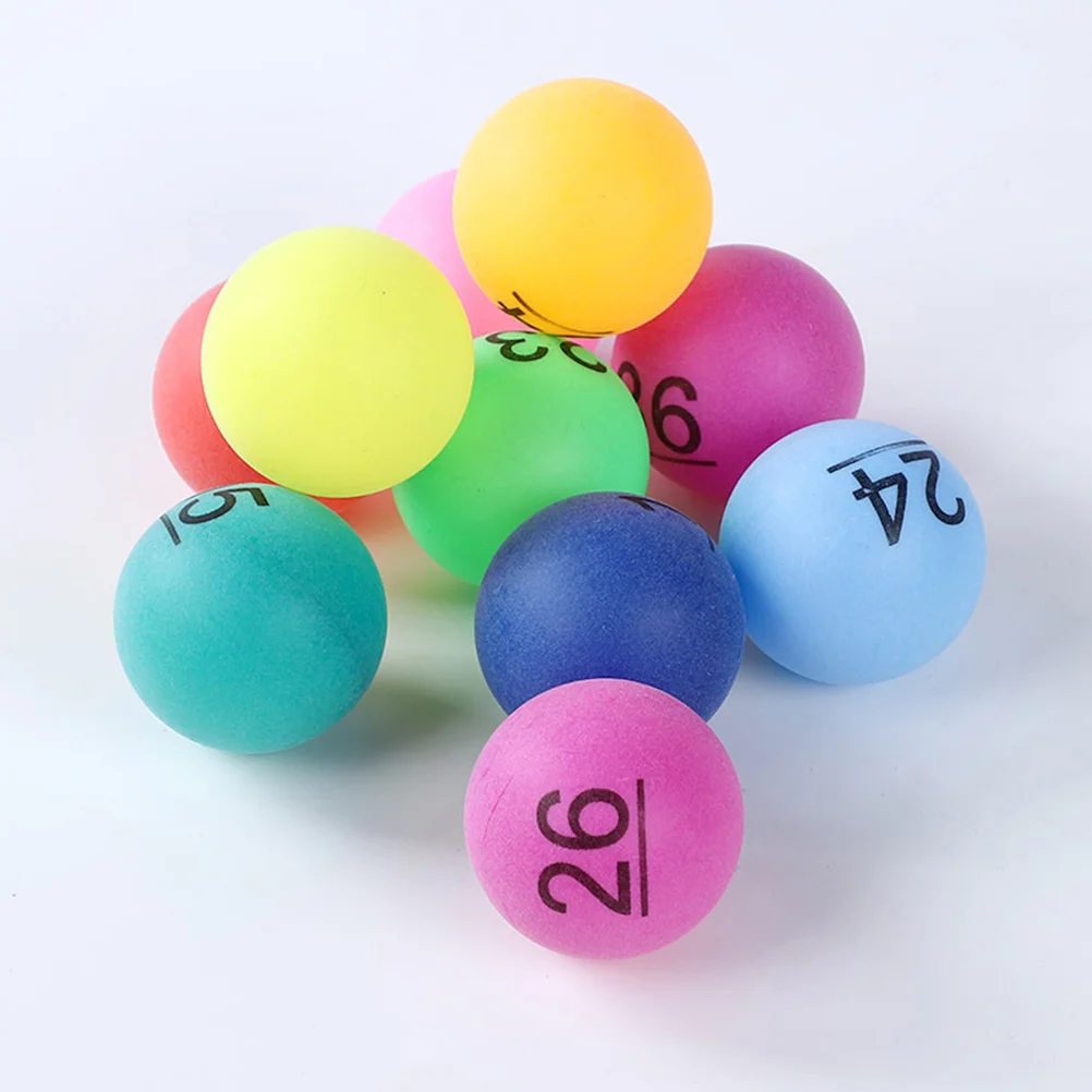 

30pcs Party Game Balls Plastic Numbered Balls Small Lottery Balls Game Props Party 1-30 Lottery Balls