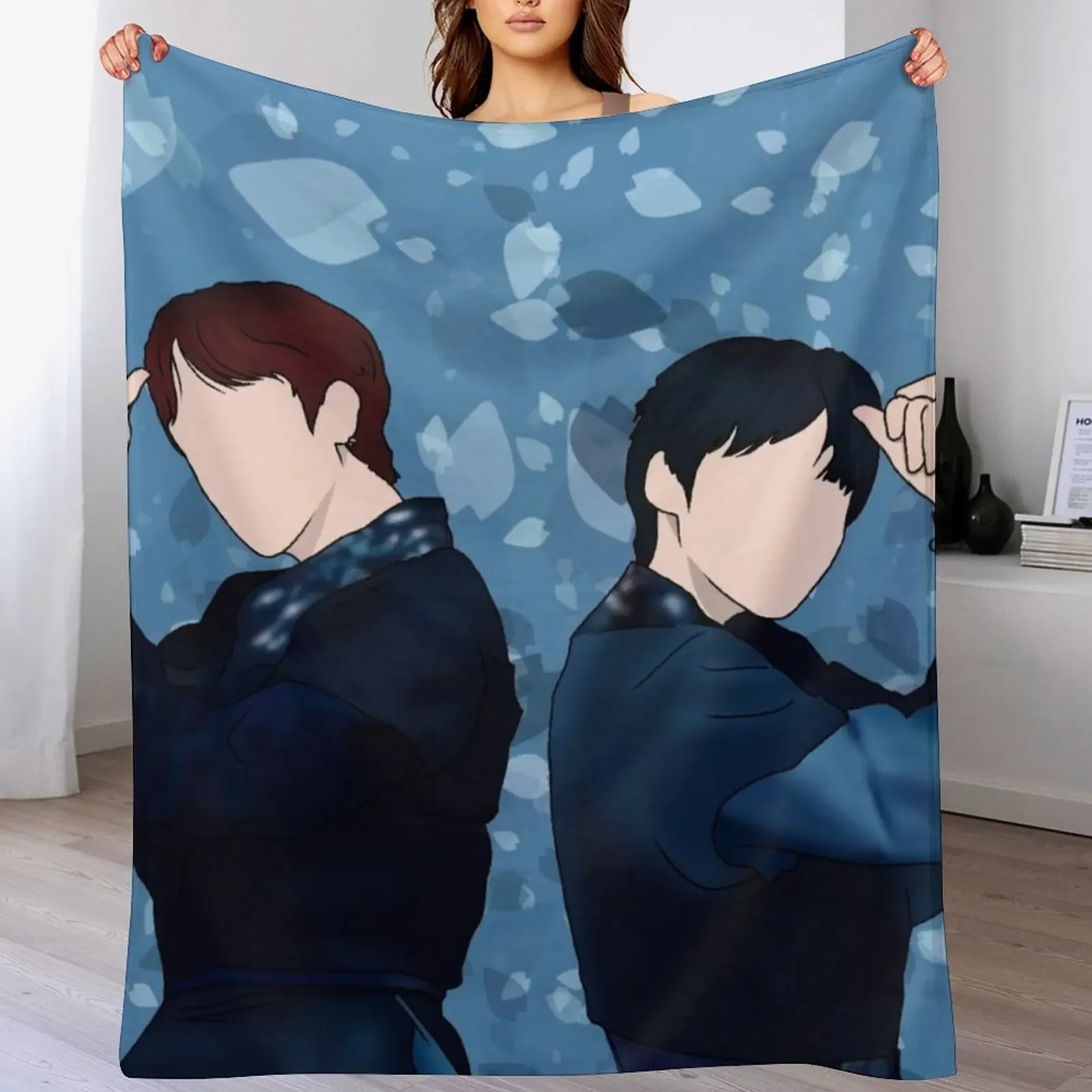 

bg ver Hwanwoong and RAVN Luna minimalist Throw Blanket Portable Lightweight Blanket for Travel Camping