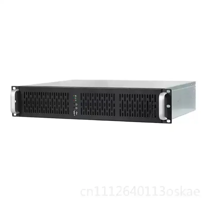 2U chassis dustproof, short 330MM standard PC power supply MATX main board monitoring server ROS chassis