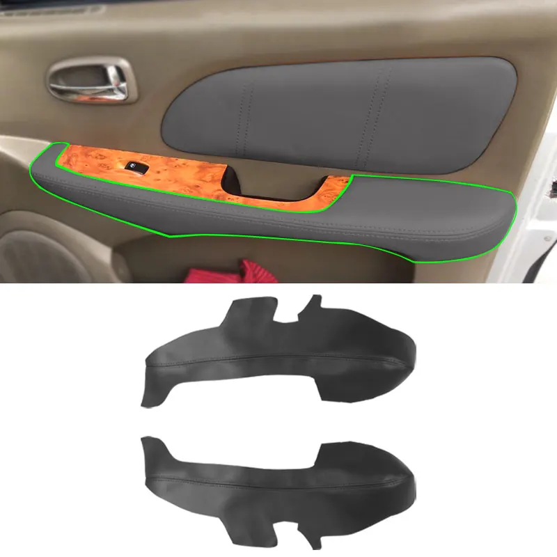 For Hyundai Sonata 2004 2005 2006 2007 2008 Car-styling Front 2 Door Armrest Panel Microfiber Leather Cover Protective Trim