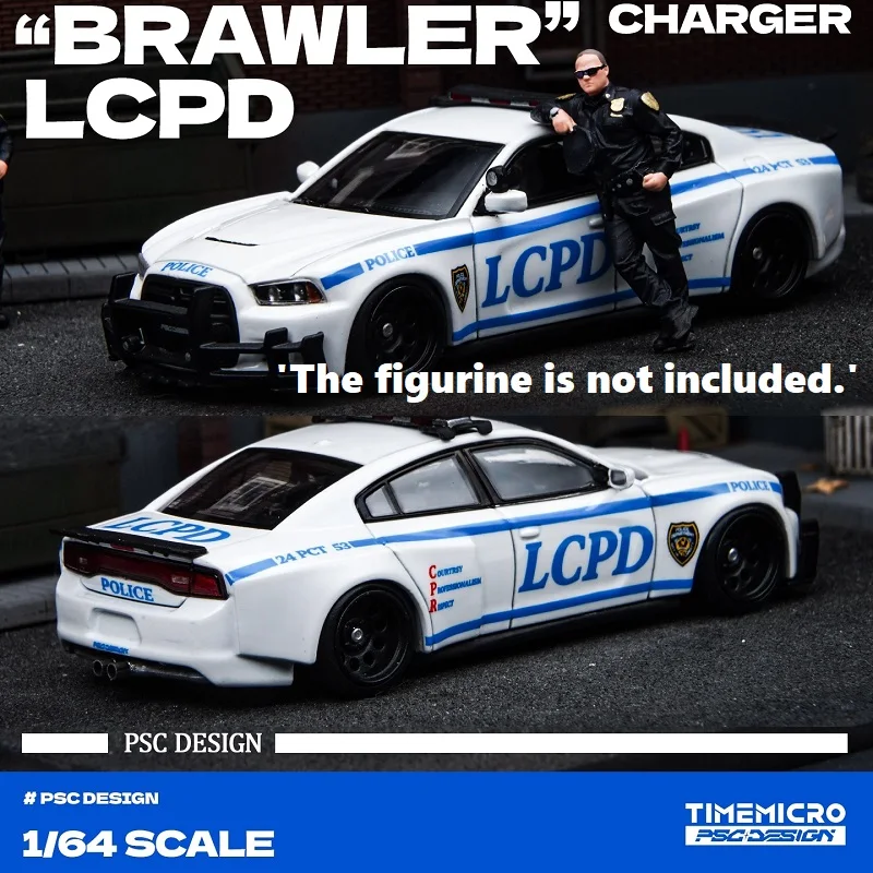 

[PreSale] Time Micro × PSC DESIGN 1:64 Impreza "RAIDER" Grey / Charger "Brawler" Police / GT3 RS BEETLE / R34 Diecast Model Car