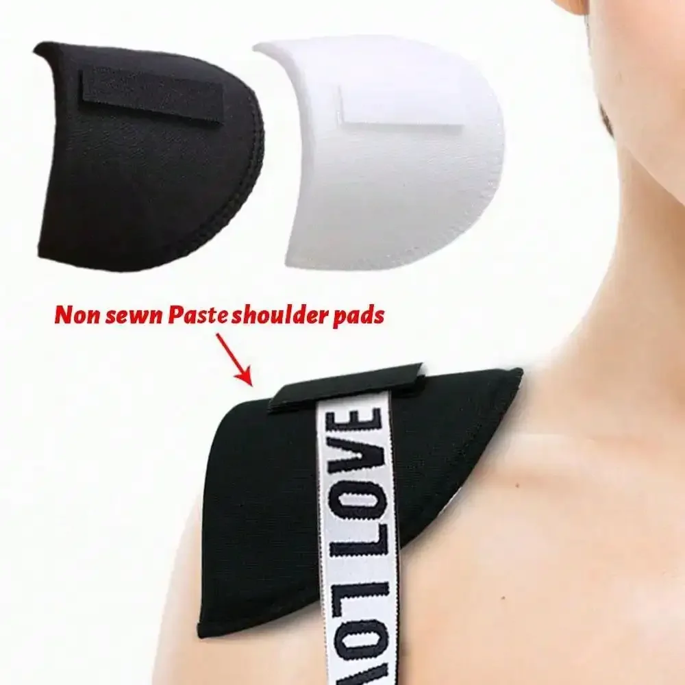 1 Pair Sponge Shoulder Pads Sewing Set-in Shoulder Pads For Women Men Jacket Blazer T-Shirt Clothing Garment Accessories