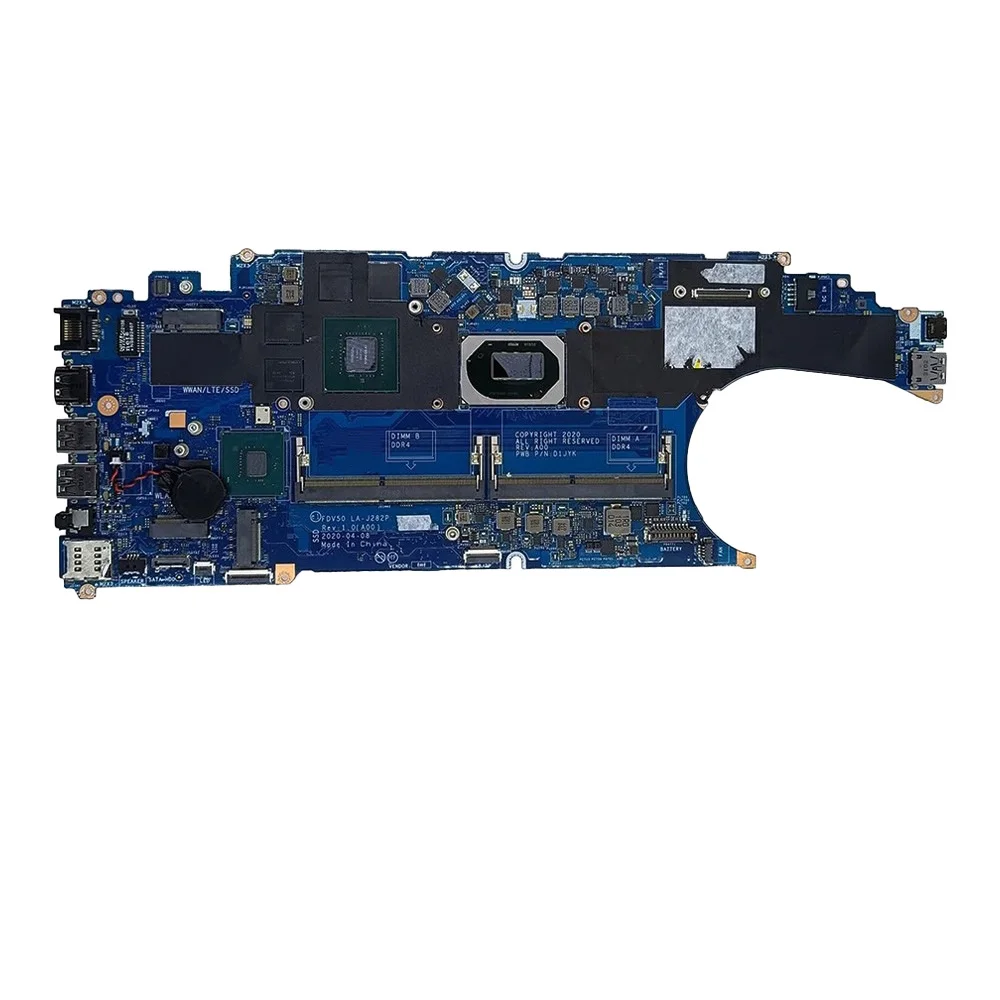 LA-J282P For DELL Precision 3551 Laptop Motherboard Notebook Mainboard Accessories With I7-10850H CPU Tested 100% Work